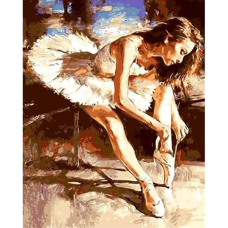 Ballet Dancer Diy Paint By Numbers Kits WM-1100 Q686 - NEEDLEWORK KITS
