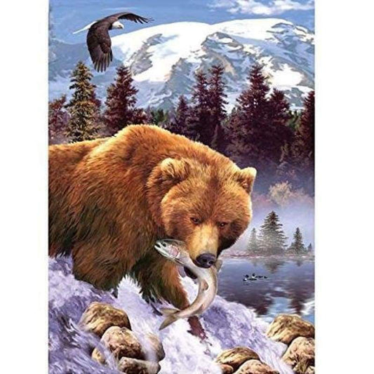 Bear Diy Paint By Numbers Kits PBN90235 - NEEDLEWORK KITS