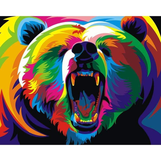 Bear Diy Paint By Numbers Kits WM-005 - NEEDLEWORK KITS