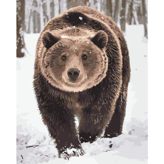 Bear Diy Paint By Numbers Kits WM-059 - NEEDLEWORK KITS