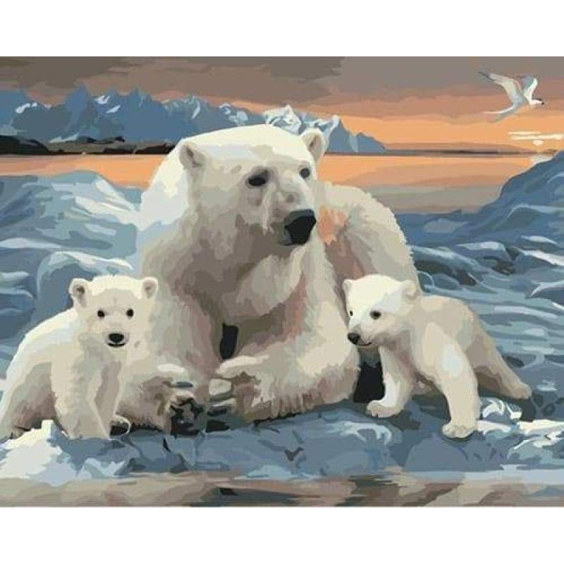 Bear Diy Paint By Numbers Kits ZXB832 - NEEDLEWORK KITS