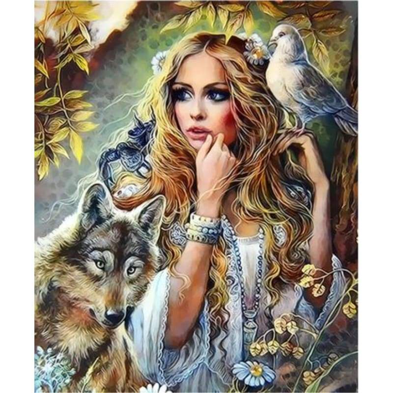 Beauty And Animal Diy Paint By Numbers Kits ZXQ3556 - NEEDLEWORK KITS