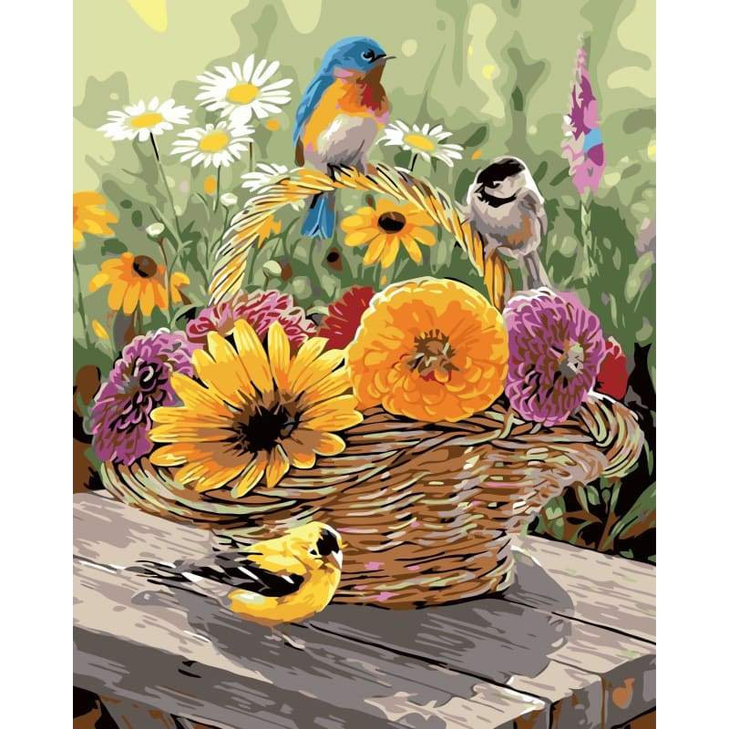 Bird Diy Paint By Numbers Kits WM-074 - NEEDLEWORK KITS