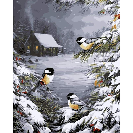 Bird Diy Paint By Numbers Kits WM-127 - NEEDLEWORK KITS