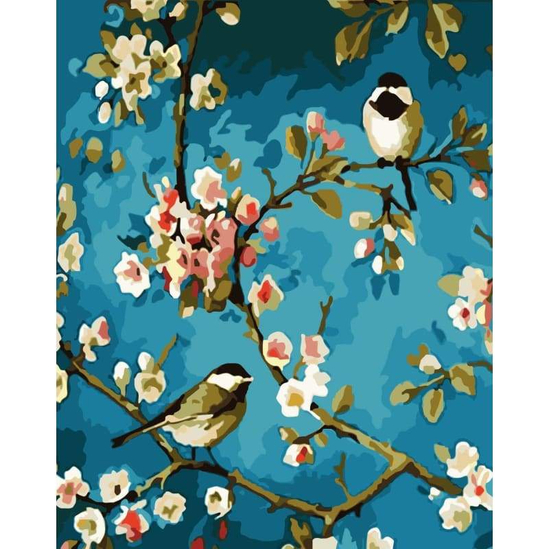 Bird Diy Paint By Numbers Kits WM-351 - NEEDLEWORK KITS