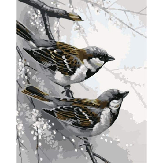 Bird Diy Paint By Numbers Kits WM-375 - NEEDLEWORK KITS