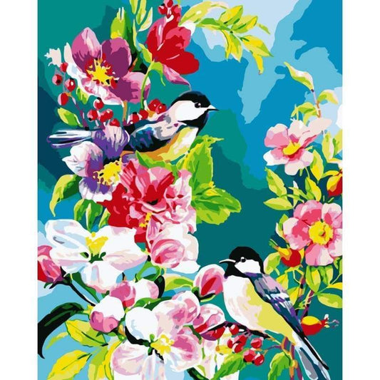 Bird Diy Paint By Numbers Kits WM-504 - NEEDLEWORK KITS