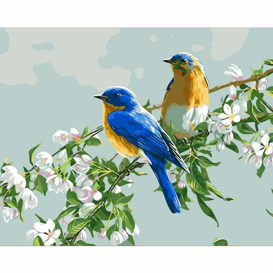 Bird Diy Paint By Numbers Kits WM-516 - NEEDLEWORK KITS