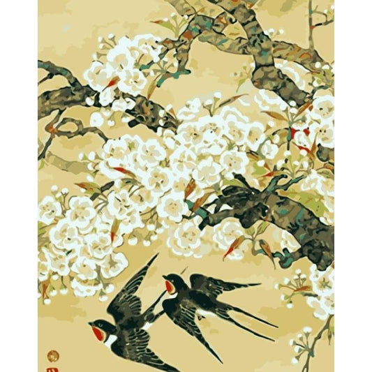 Bird Diy Paint By Numbers Kits WM-546 - NEEDLEWORK KITS