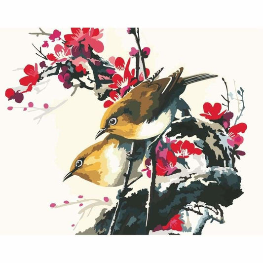 Bird Diy Paint By Numbers Kits YM-4050-027 - NEEDLEWORK KITS