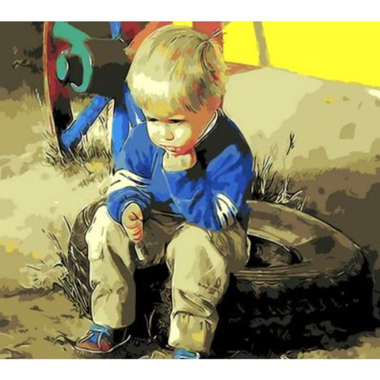 Boy Diy Paint By Numbers Kits ZXQ304-24 - NEEDLEWORK KITS