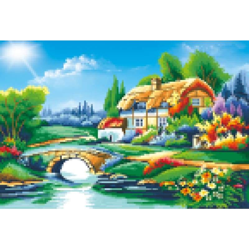 Bridge Cottage - Full Drill Diamond Painting - NEEDLEWORK KITS