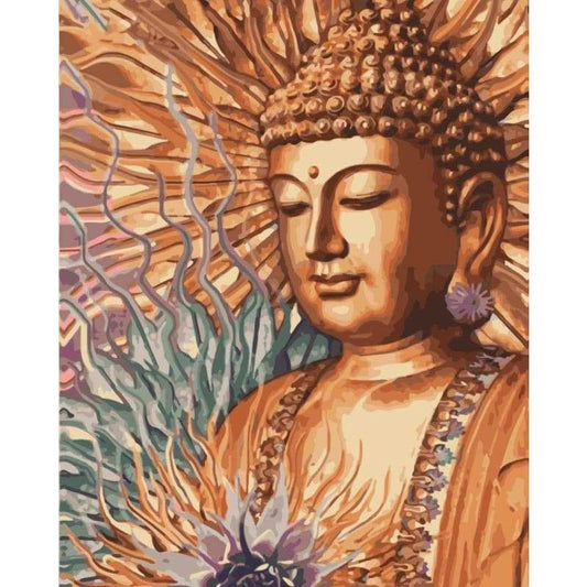 Buddha Diy Paint By Numbers Kits WM-805 - NEEDLEWORK KITS