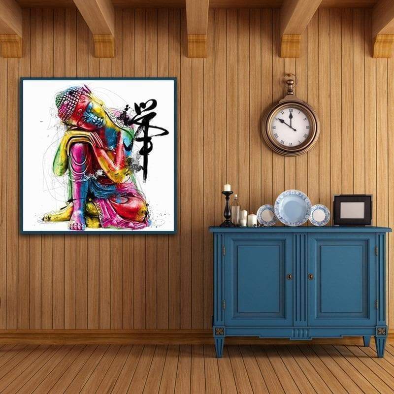 Colorful Buddha Statues Diy Paint By Numbers Kits VM54617 - NEEDLEWORK KITS