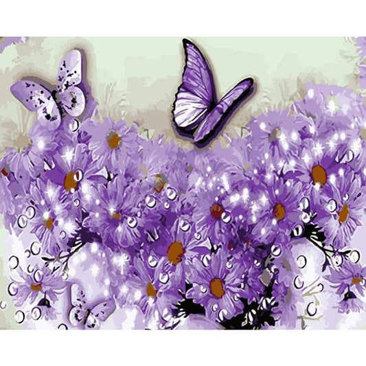 Butterfly Diy Paint By Numbers Kits WM-952 - NEEDLEWORK KITS