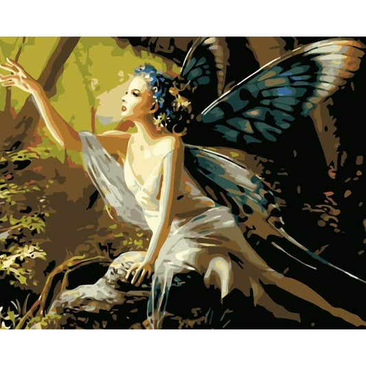 Butterfly Fairy Diy Paint By Numbers Kits WM-073 - NEEDLEWORK KITS