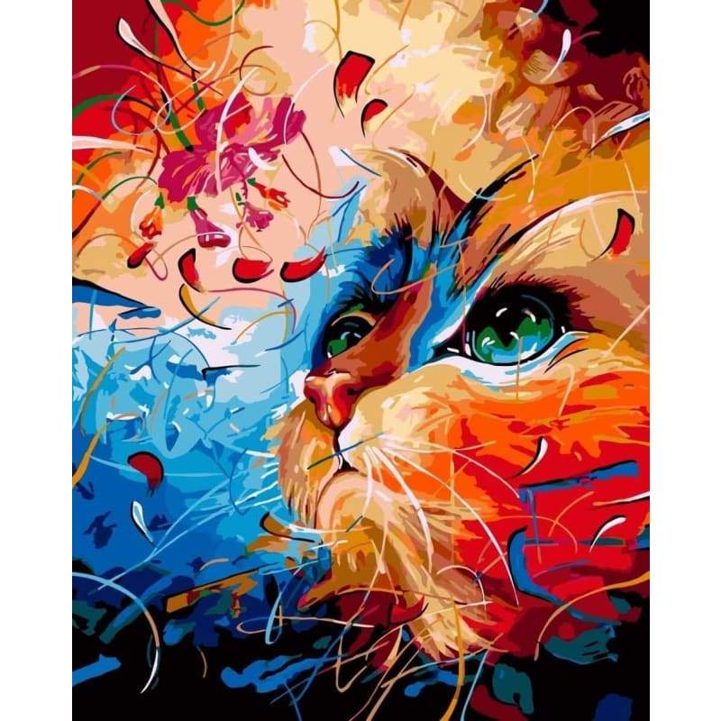 Cat Diy Paint By Numbers Kits VM90550 - NEEDLEWORK KITS