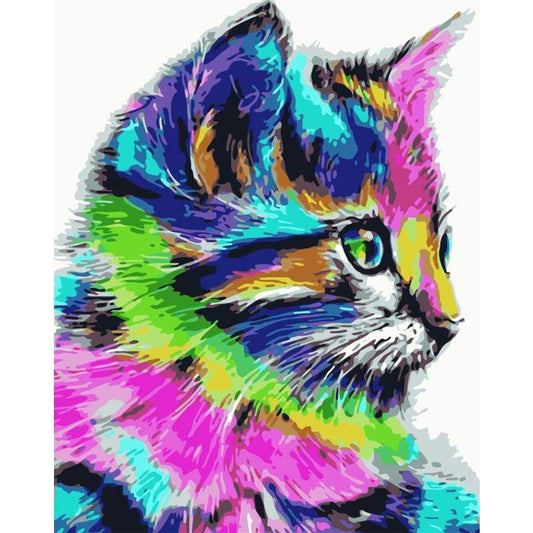Cat Diy Paint By Numbers Kits WM-207 - NEEDLEWORK KITS