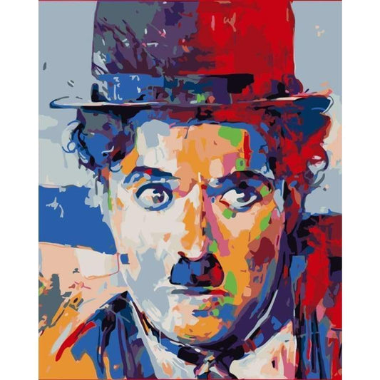 Chaplin's  Portrait Diy Paint By Numbers Kits WM-1688 - NEEDLEWORK KITS