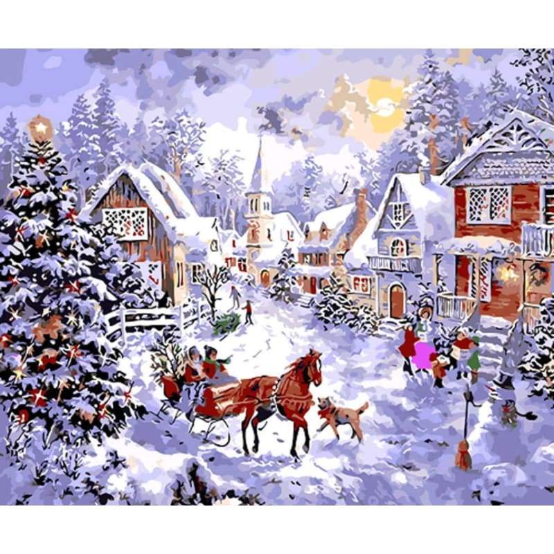 Christmas Diy Paint By Numbers Kits VM90597 - NEEDLEWORK KITS