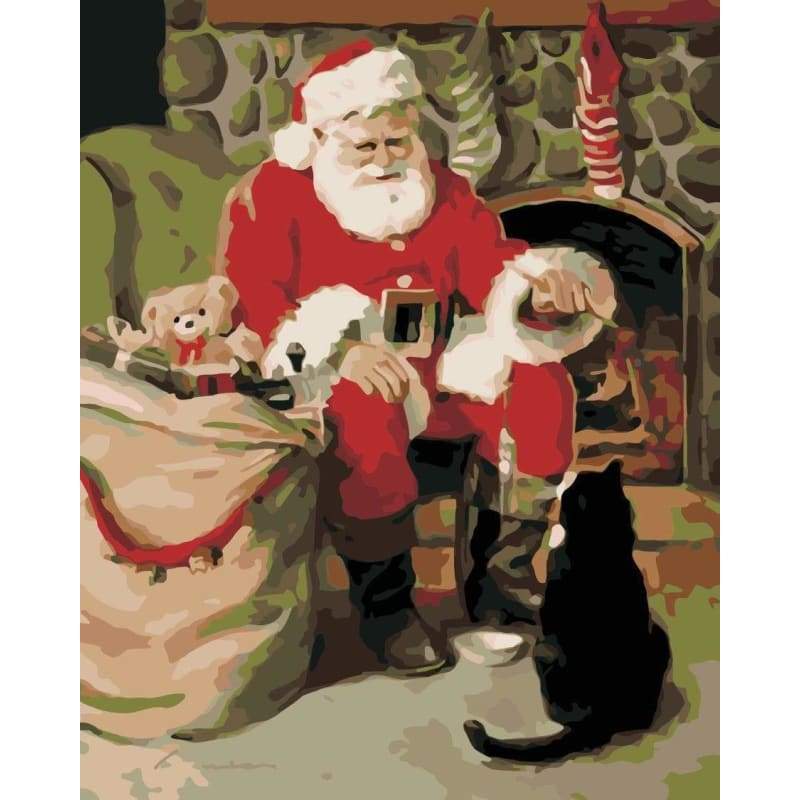 Christmas Diy Paint By Numbers Kits WM-1397 - NEEDLEWORK KITS