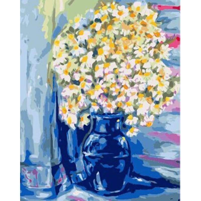 Chrysanthemum Diy Paint By Numbers Kits ZXB921 - NEEDLEWORK KITS