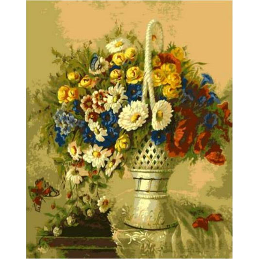 Chrysanthemum Diy Paint By Numbers Kits ZXQ1527 - NEEDLEWORK KITS