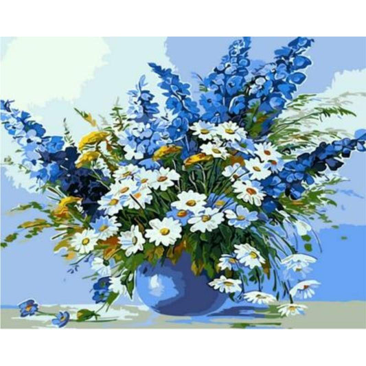 Chrysanthemum Diy Paint By Numbers Kits ZXQ1555 - NEEDLEWORK KITS