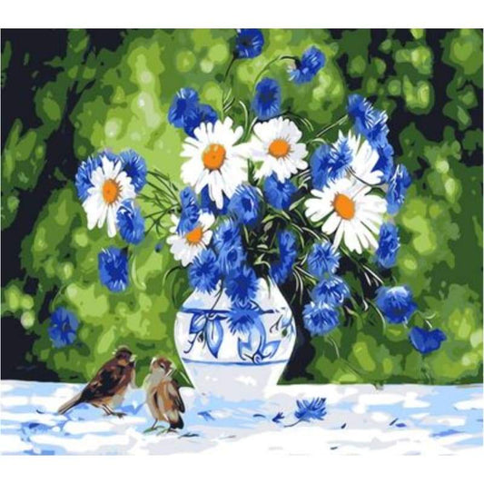 Chrysanthemum Diy Paint By Numbers Kits ZXQ271 - NEEDLEWORK KITS