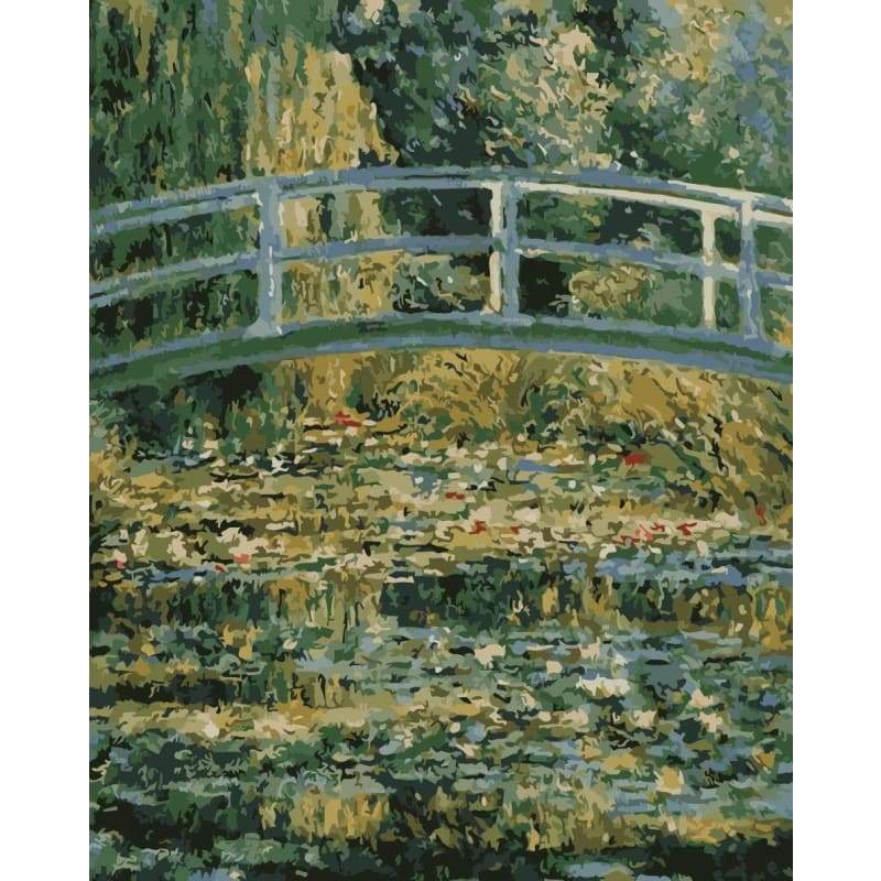 Claude Monet's Bridge Diy Paint By Numbers Kits WM-872 - NEEDLEWORK KITS
