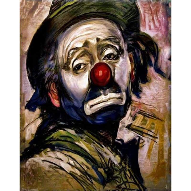 Clown Diy Paint By Numbers Kits QFA90080 - NEEDLEWORK KITS