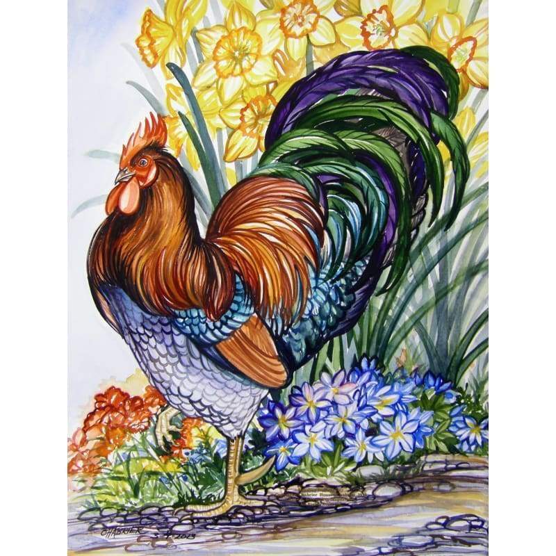 Cock Diy Paint By Numbers Kits PBN95918 - NEEDLEWORK KITS