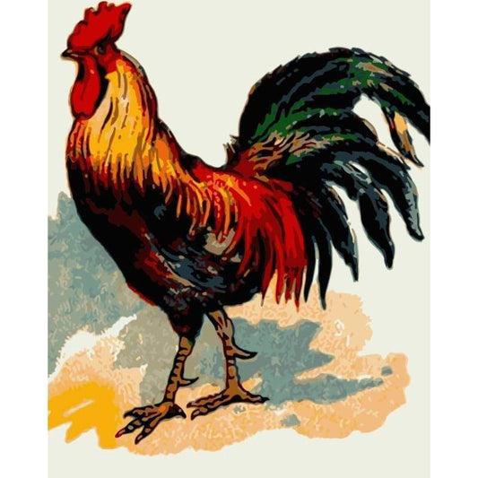 Cock Diy Paint By Numbers Kits WM-1343 - NEEDLEWORK KITS