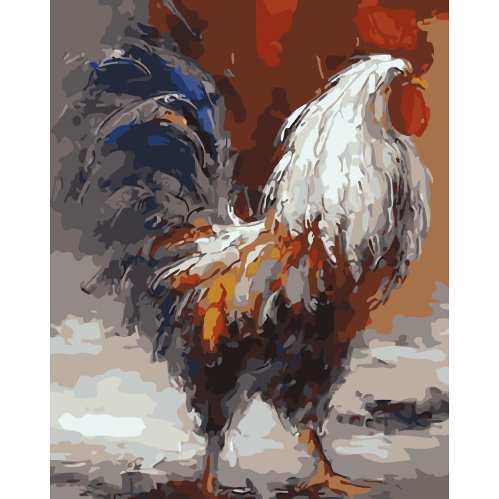 Cock Paint By Numbers Kits WM-1081 - 2