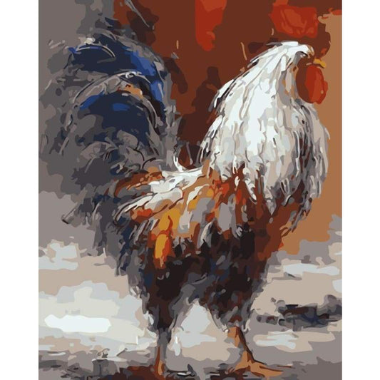 Cock Paint By Numbers Kits WM-1081 - NEEDLEWORK KITS