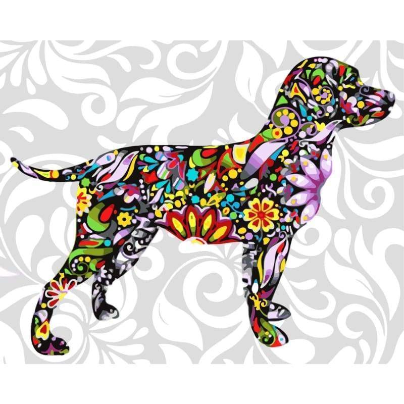 Color Dog Diy Paint By Numbers Kits WM-538 - NEEDLEWORK KITS