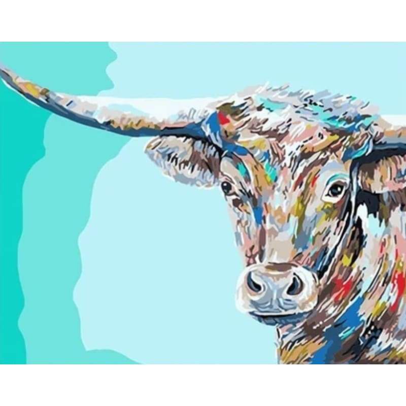 Colored Animal Diy Paint By Numbers Kits PBN55360 - NEEDLEWORK KITS