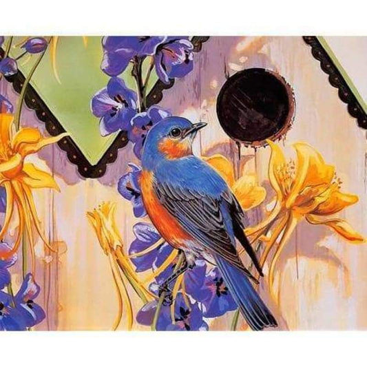 Colorful Bird Diy Paint By Numbers Kits PBN97910 - NEEDLEWORK KITS