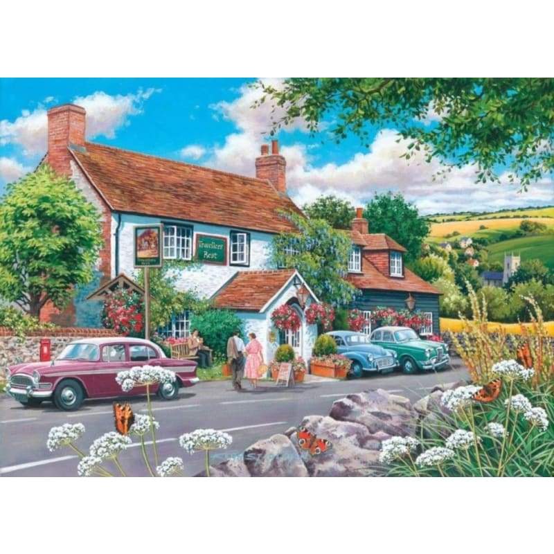 Colorful Cars Town Diy Paint By Numbers Kits VM00221 - NEEDLEWORK KITS