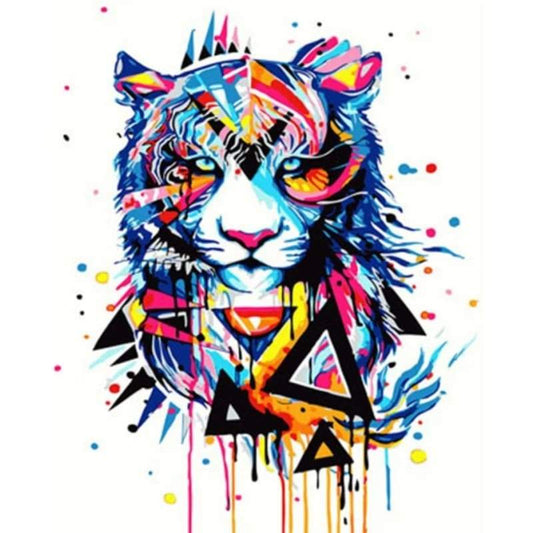 Colorful Tiger Diy Paint By Numbers Kits VM91207 - NEEDLEWORK KITS