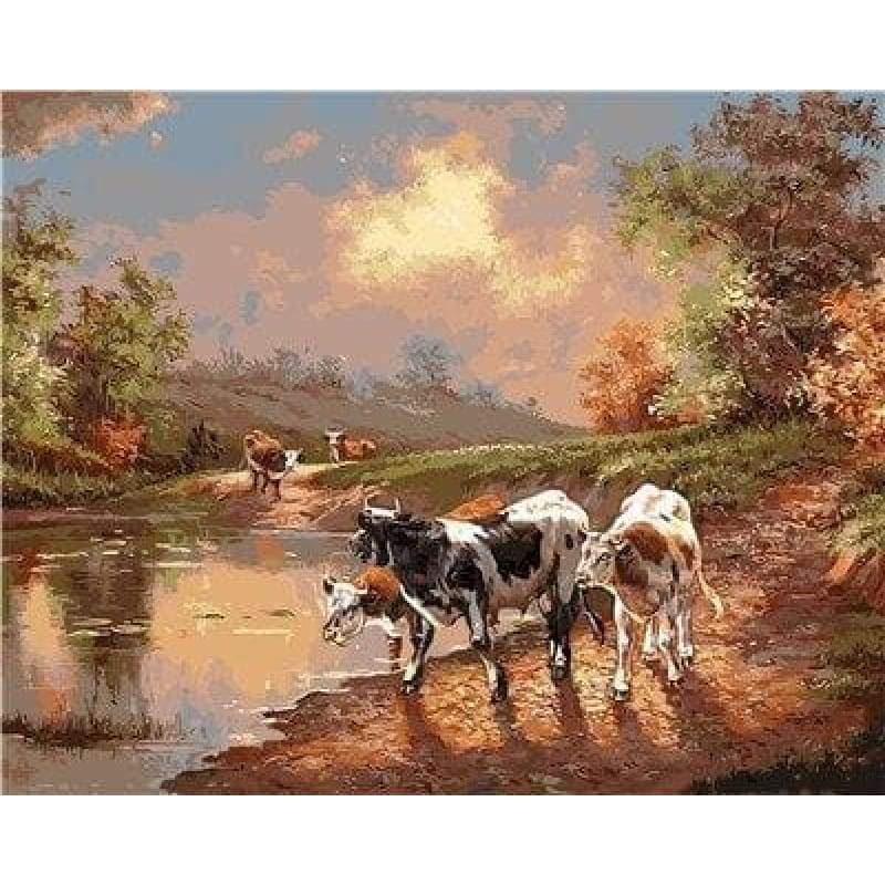 Cow Diy Paint By Numbers Kits VM95806 - NEEDLEWORK KITS