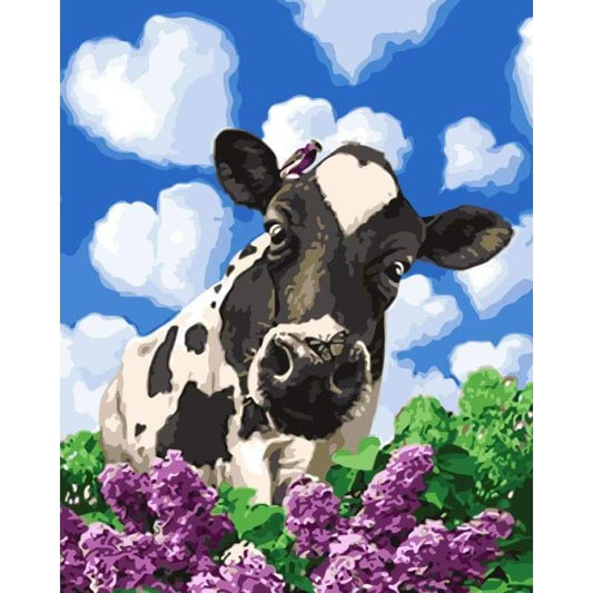 Cow Diy Paint By Numbers Kits WM-367 - NEEDLEWORK KITS