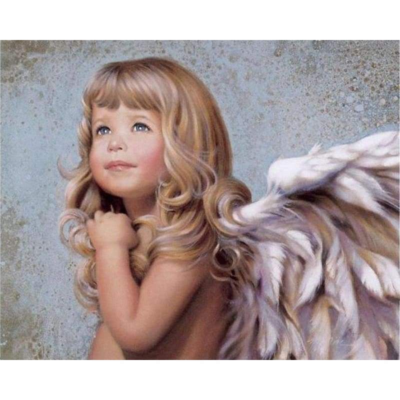 Cute Angle Baby Diy Paint By Numbers Kits ZXB424-23 VM80021 - NEEDLEWORK KITS