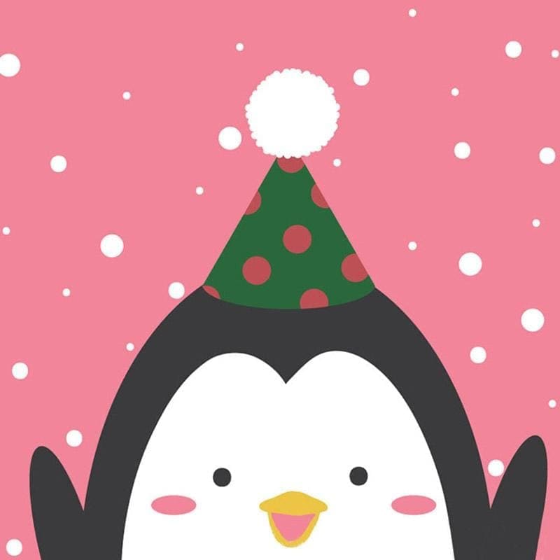 Cute Christmas Animal Diy Paint By Numbers Kits PBN94560 - NEEDLEWORK KITS