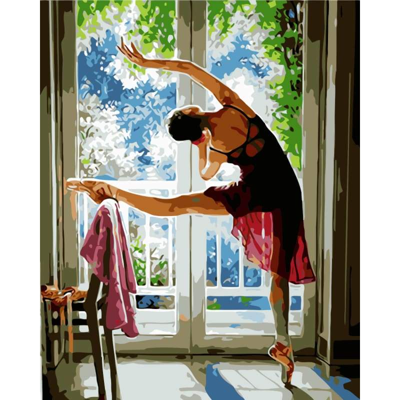 Dancer Diy Paint By Numbers Kits WM-889 ZXQ1150 - NEEDLEWORK KITS