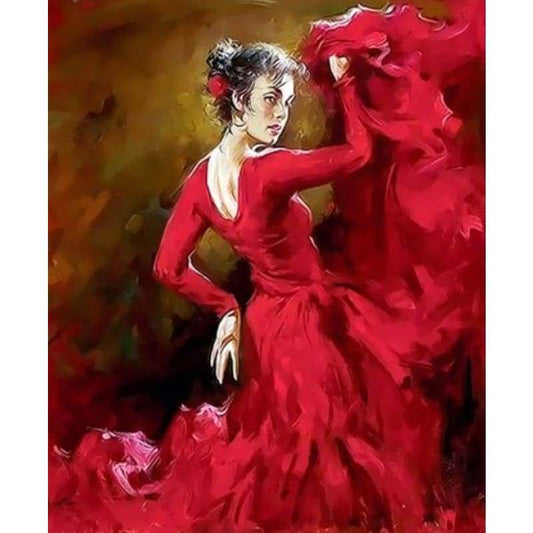 Dancer Diy Paint By Numbers Kits ZXQ3437 - NEEDLEWORK KITS