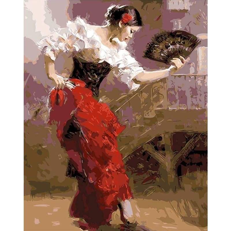 Dancing Woman Diy Paint By Numbers Kits ZXQ1442-26 - NEEDLEWORK KITS