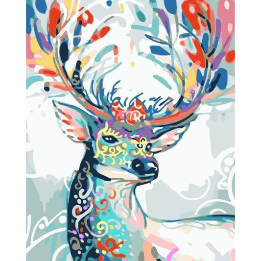 Deer Diy Paint By Numbers Kits WM-1130 - NEEDLEWORK KITS