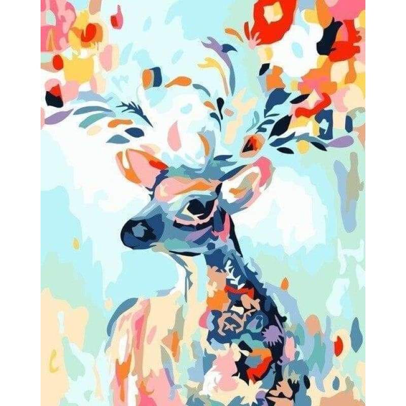 Deer Diy Paint By Numbers Kits WM-1654 - NEEDLEWORK KITS