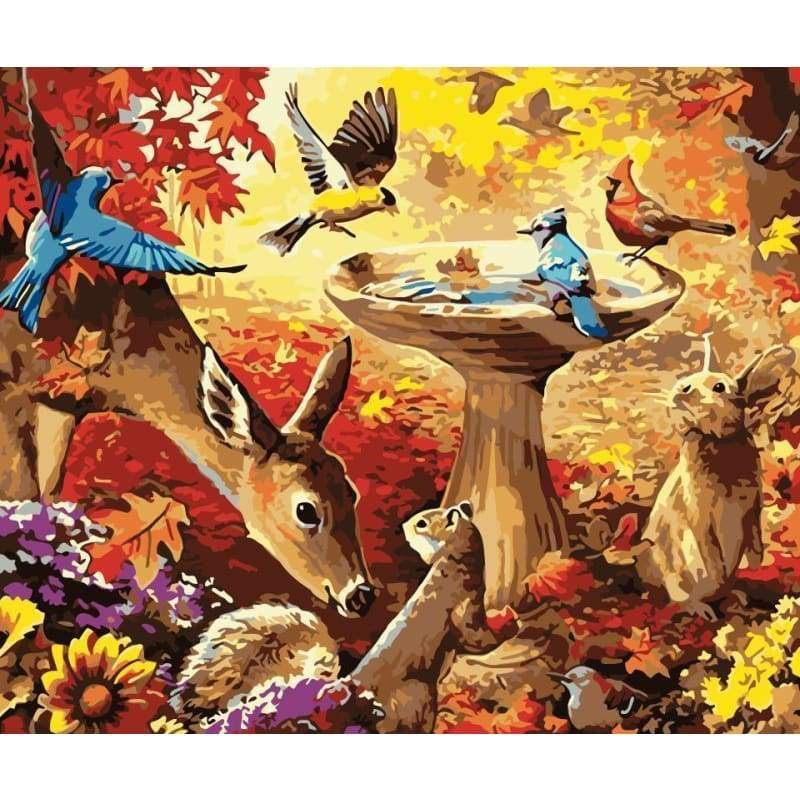 Deer Diy Paint By Numbers Kits WM-1777 - NEEDLEWORK KITS